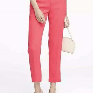 BANANA REPUBLIC HOT PINK AVERY ANKLE PANTS SIZE 6S